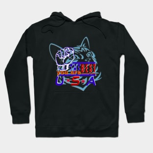 You Are The Best USA Intimate cat design-surfing festival in Los Angeles Hoodie